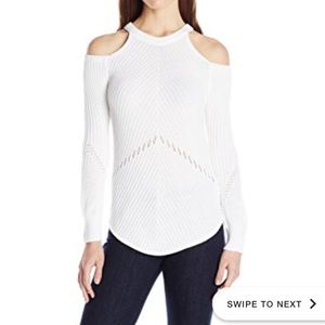 Splendid Belle Cold Shoulder Sweater.